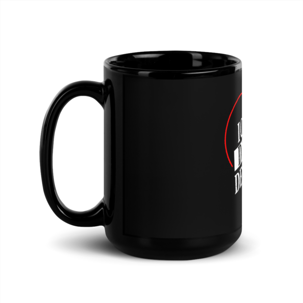 "Ich liebe Direkte Demokratie" Schwarze glänzende Tasse – Bild 4