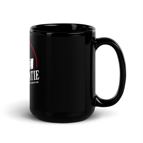 "Ich liebe Direkte Demokratie" Schwarze glänzende Tasse – Bild 5